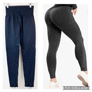 Compression sculpting high waist tummy smoothing leggings work out tights Amazon